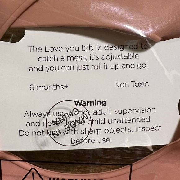 NWT Cocoa Baby Love “So Adored” Silicone Bib One Size - Picture 7 of 7